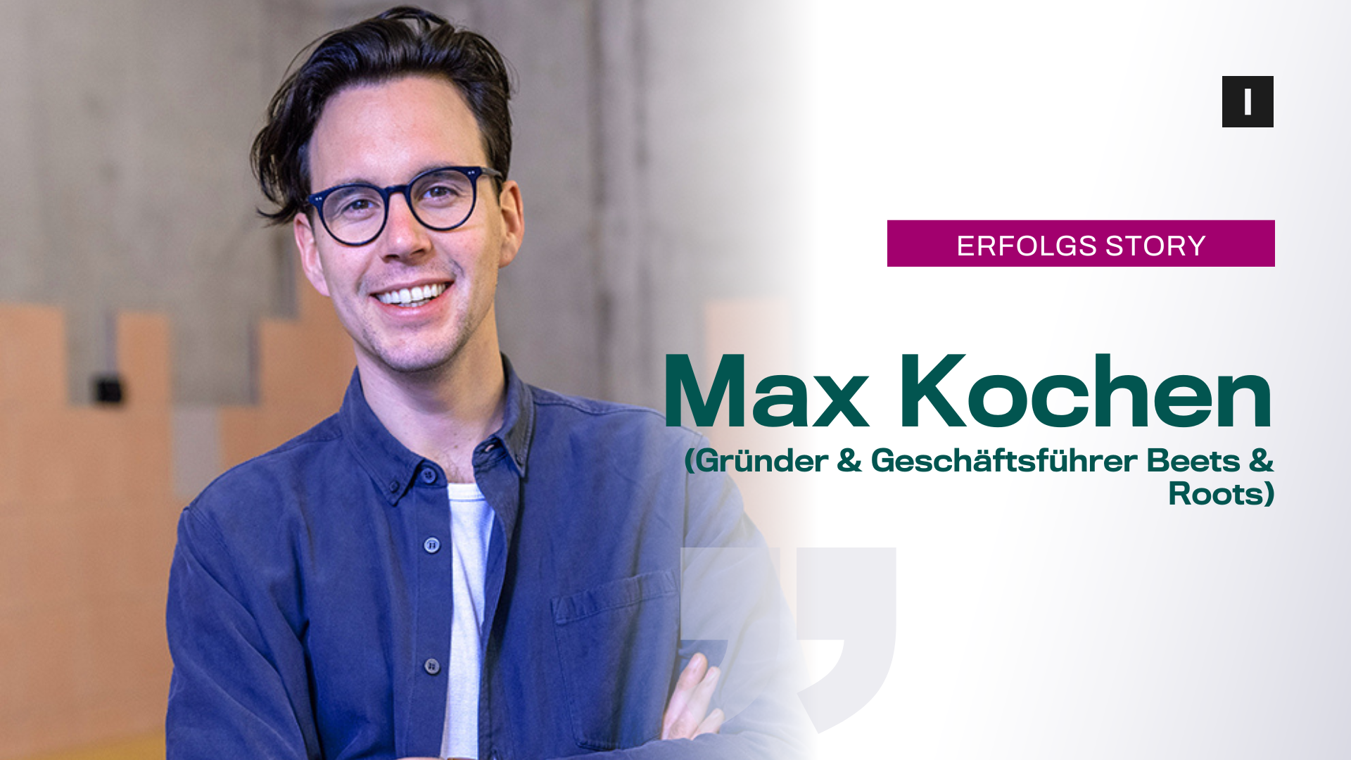 Erfolgsgeschichte Beets & Roots: Geschäftsführer Max Kochen im Interview